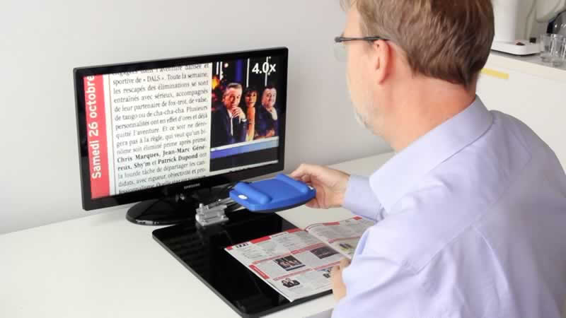 Froggyloupe na leitura do programa de TV